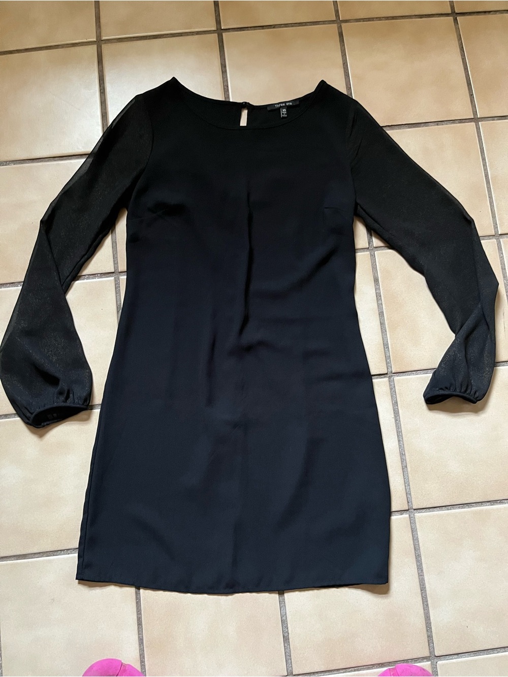 Long Sleeve Black Shift Dress by Forever 21
